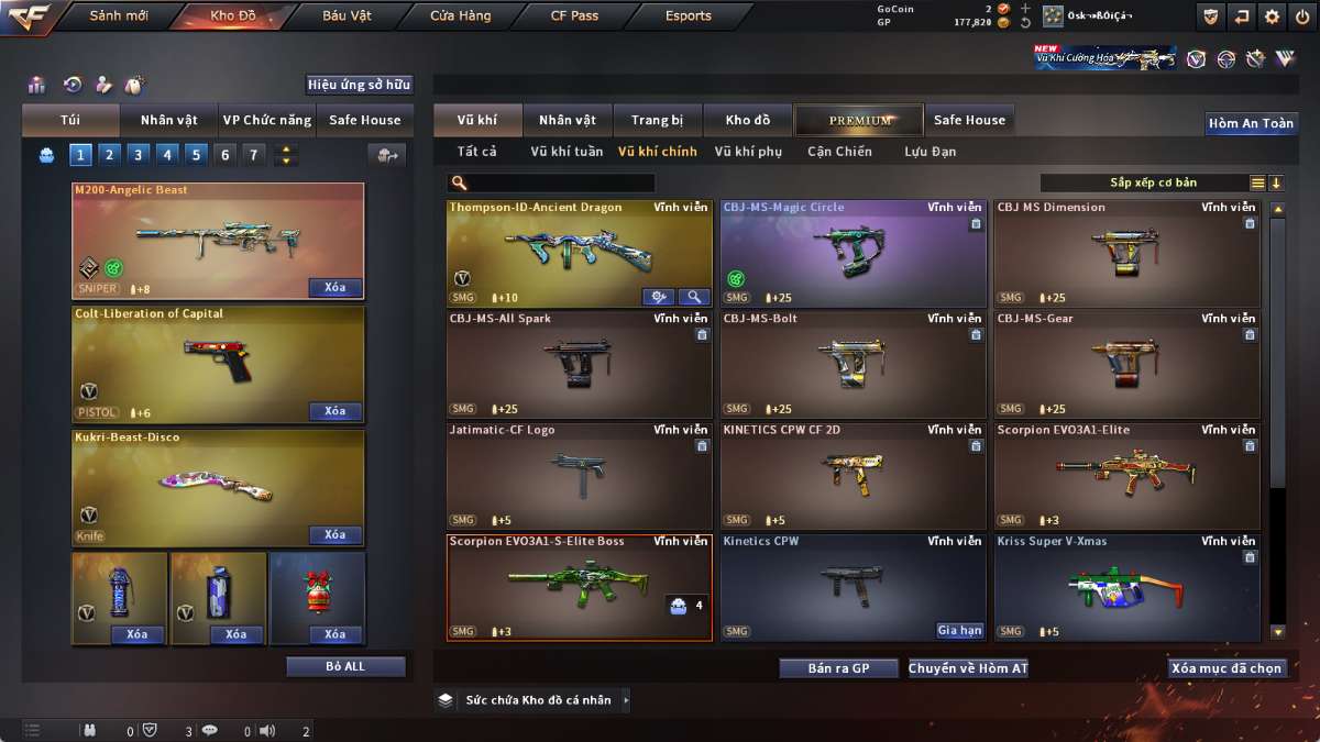 shop acc cf uy tin gia re